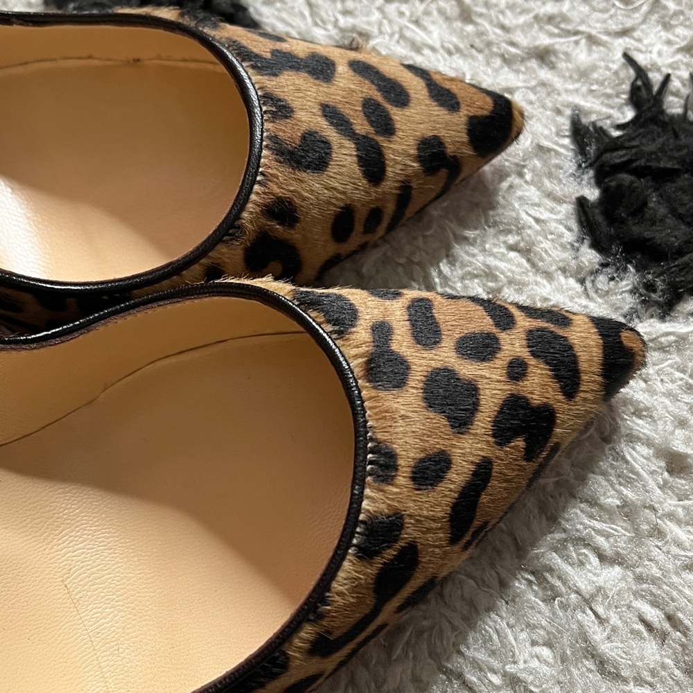 ❌SOLD❌Christian Louboutin size 37 so Kate 120 pumps pony hair leopard black - Picture 6 of 11